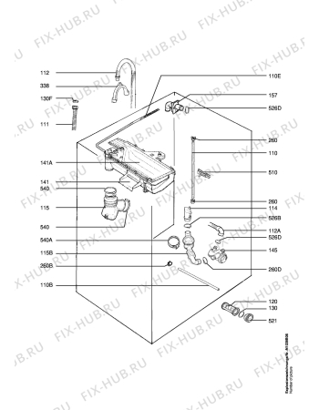 Взрыв-схема стиральной машины Aeg LAVW1057 - Схема узла Hydraulic System 272